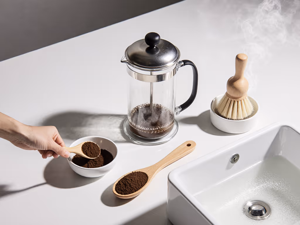 clean_french_press_residue_removal