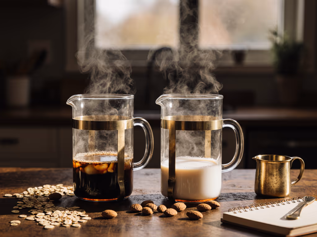 Oat vs Almond: French Press Milk Test Results